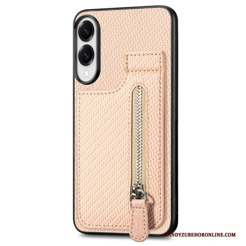 Hülle Samsung Galaxy S25 5g Edge Kartenhalter Und Münzfach Aus Kohlefaser