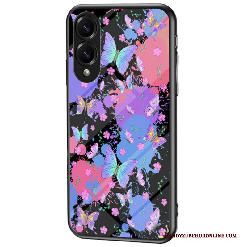 Hülle Samsung Galaxy S25 5g Edge Schmetterling Aus Gehärtetem Glas