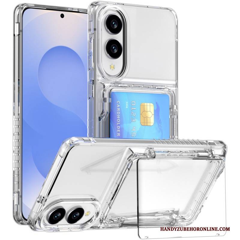 Hülle Samsung Galaxy S25 5g Edge Transparent & Kartenhalter