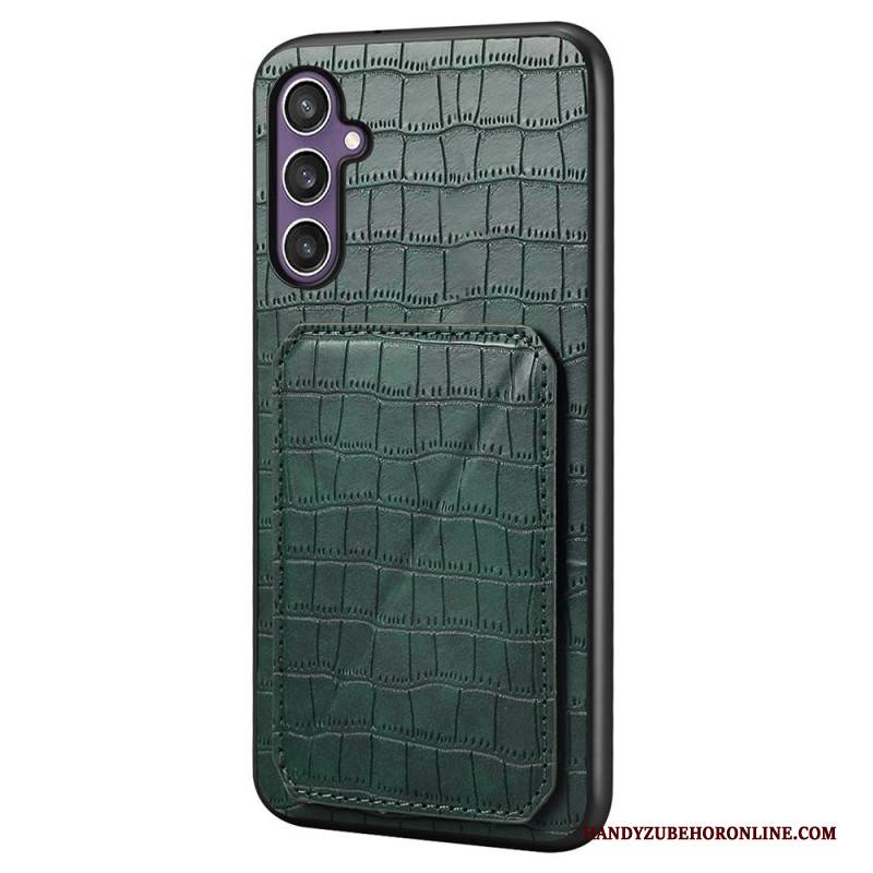 Hülle Samsung Galaxy S25 5g Kartenhalter Mit Krokodil-optik