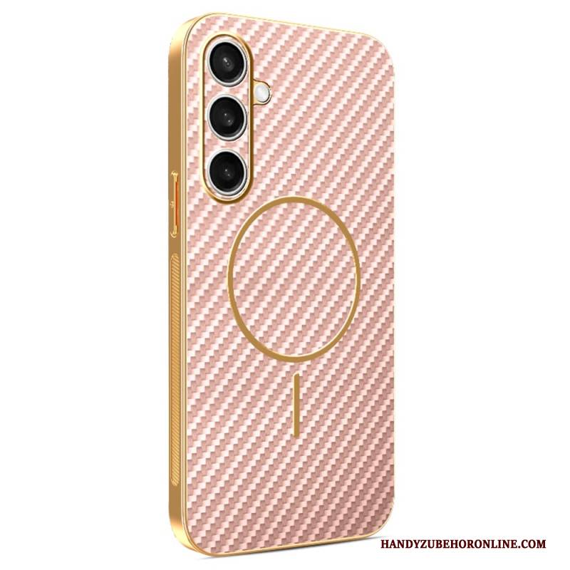 Hülle Samsung Galaxy S25 Fe Handyhülle Magsafe-design In Carbonfaser-optik