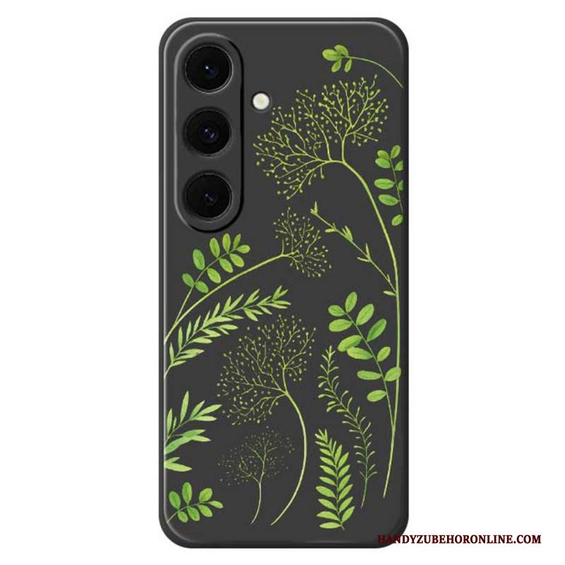 Hülle Samsung Galaxy S25 Fe Handyhülle Silikon Mit Blattmuster