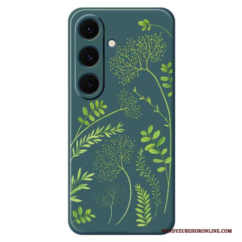 Hülle Samsung Galaxy S25 Fe Handyhülle Silikon Mit Blattmuster