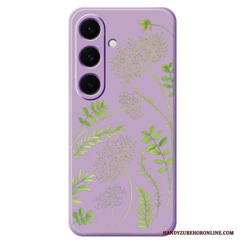 Hülle Samsung Galaxy S25 Fe Handyhülle Silikon Mit Blattmuster