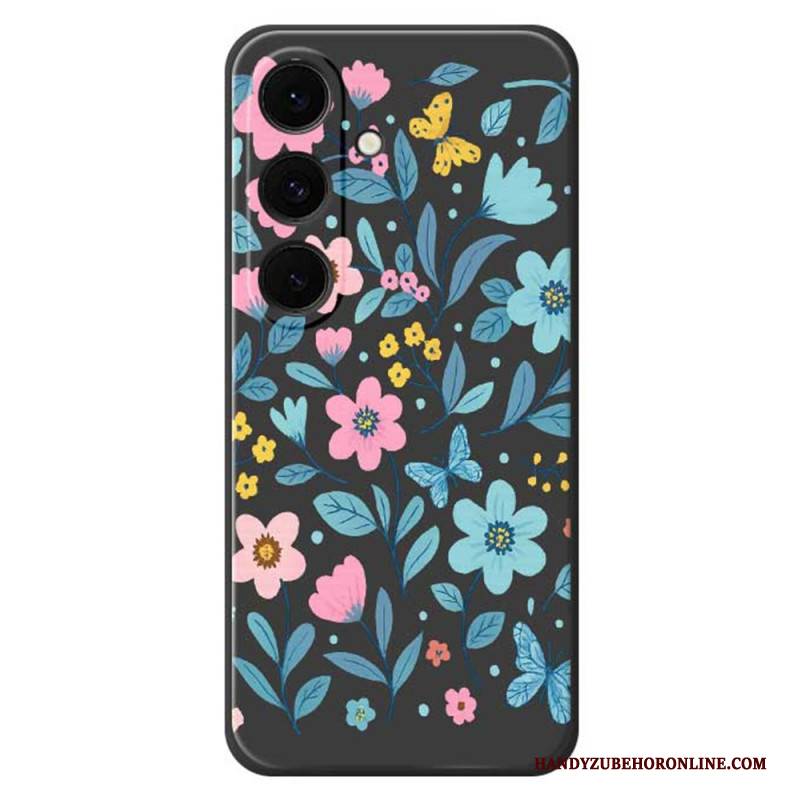 Hülle Samsung Galaxy S25 Fe Handyhülle Silikon Mit Blumenmuster