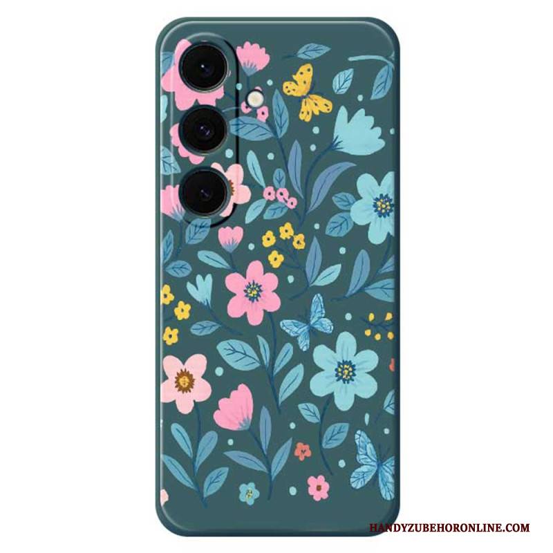 Hülle Samsung Galaxy S25 Fe Handyhülle Silikon Mit Blumenmuster