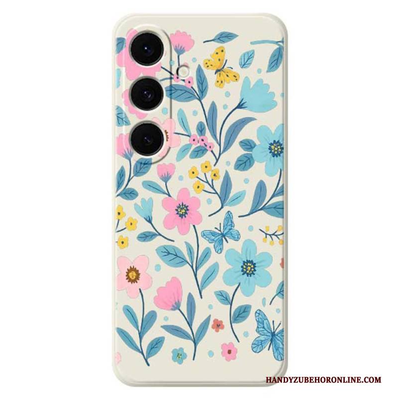 Hülle Samsung Galaxy S25 Fe Handyhülle Silikon Mit Blumenmuster