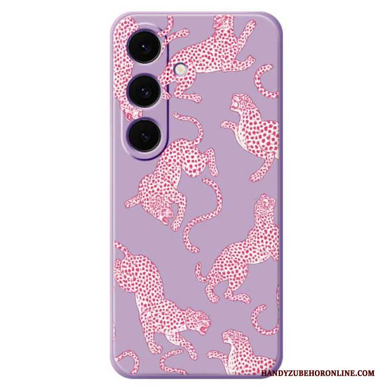 Hülle Samsung Galaxy S25 Fe Silikon In Pink Leopard