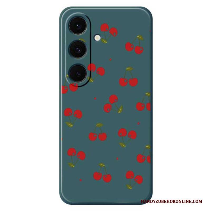 Hülle Samsung Galaxy S25 Fe Silikon Mit Kirschmuster