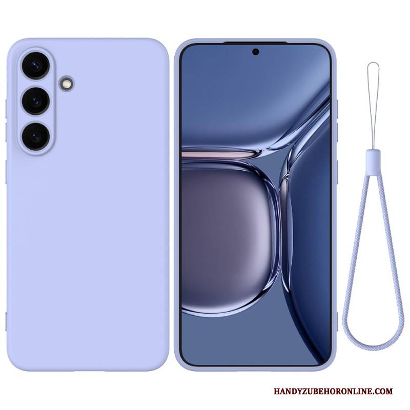 Hülle Samsung Galaxy S25 Plus 5g Flüssigsilikon Mit Riemen