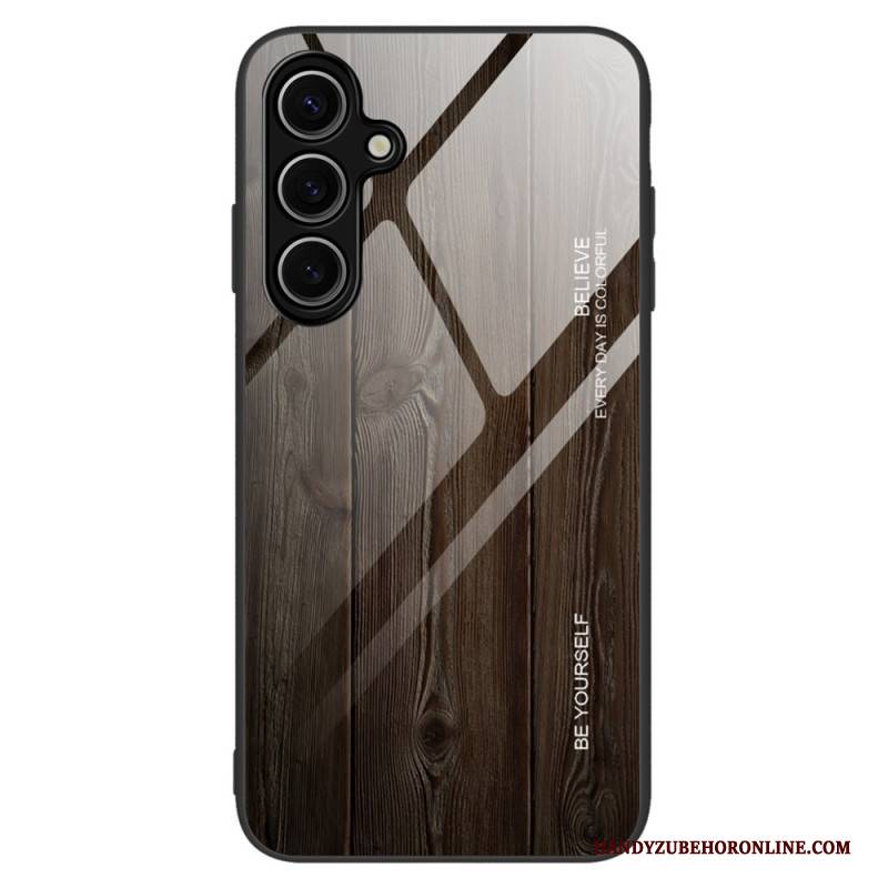 Hülle Samsung Galaxy S25 Plus 5g Gehärtetes Glas Mit Holz