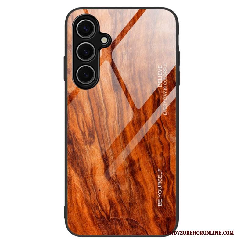 Hülle Samsung Galaxy S25 Plus 5g Gehärtetes Glas Mit Holz