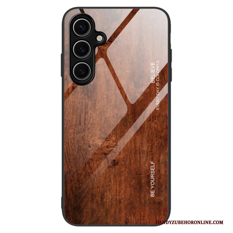 Hülle Samsung Galaxy S25 Plus 5g Gehärtetes Glas Mit Holz