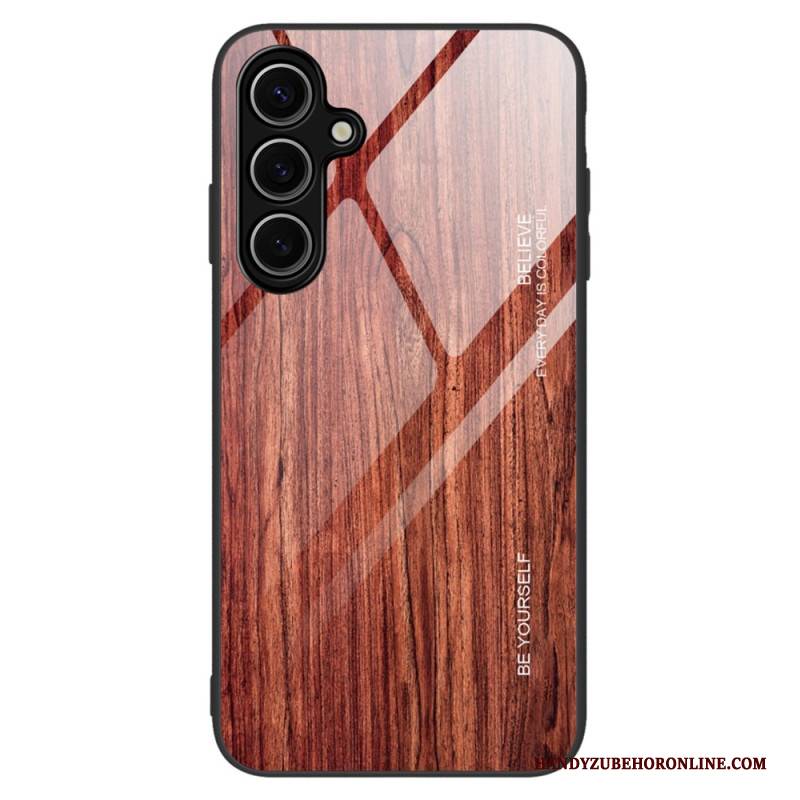 Hülle Samsung Galaxy S25 Plus 5g Gehärtetes Glas Mit Holz