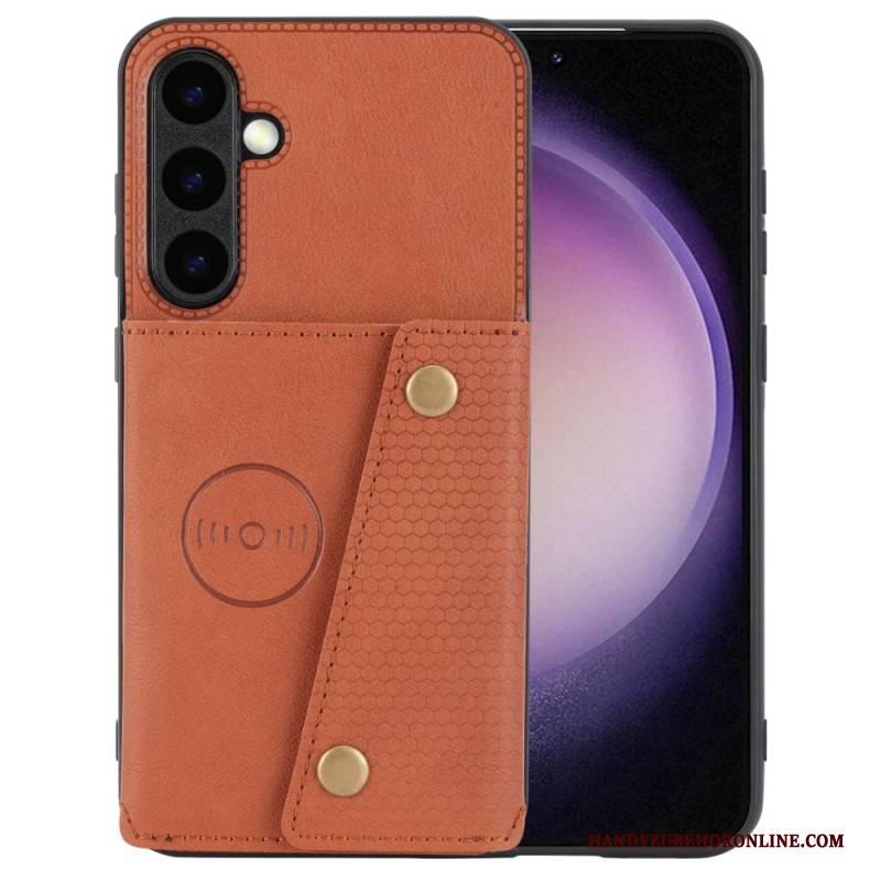 Hülle Samsung Galaxy S25 Plus 5g Kartenhalter Aus Kunstleder