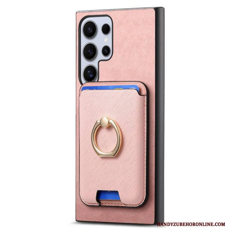 Hülle Samsung Galaxy S25 Ultra 5g Abnehmbarer Magnetischer Kartenhalter Und Ständer