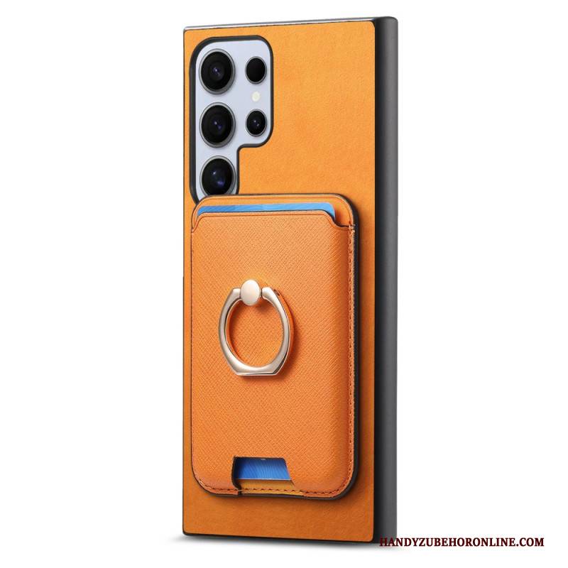 Hülle Samsung Galaxy S25 Ultra 5g Abnehmbarer Magnetischer Kartenhalter Und Ständer
