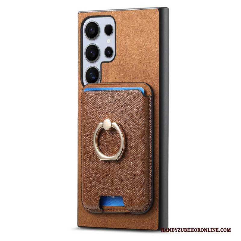 Hülle Samsung Galaxy S25 Ultra 5g Abnehmbarer Magnetischer Kartenhalter Und Ständer