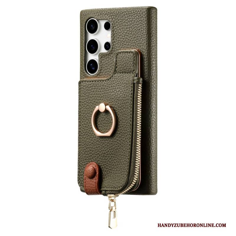 Hülle Samsung Galaxy S25 Ultra 5g Handyhülle Geldbörse Aus Kunstleder