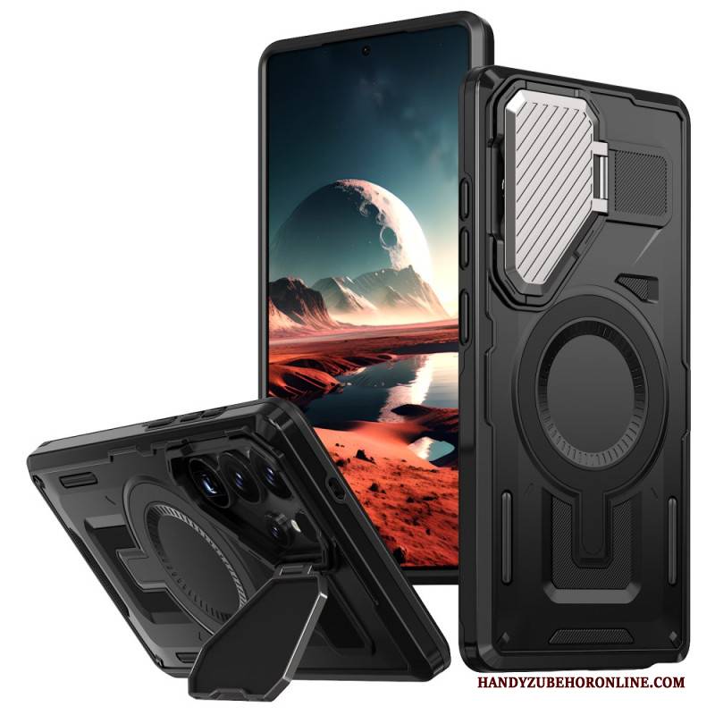 Hülle Samsung Galaxy S25 Ultra 5g Metalleffekt Mit Linsenabdeckung Und Ständer