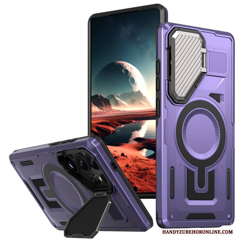 Hülle Samsung Galaxy S25 Ultra 5g Metalleffekt Mit Linsenabdeckung Und Ständer