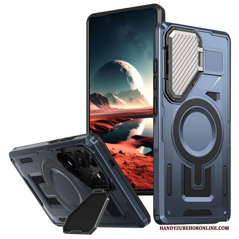 Hülle Samsung Galaxy S25 Ultra 5g Metalleffekt Mit Linsenabdeckung Und Ständer