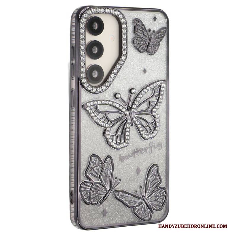 Hülle Samsung Galaxy S26 Handyhülle 3d-schmetterlinge Und Strasssteine