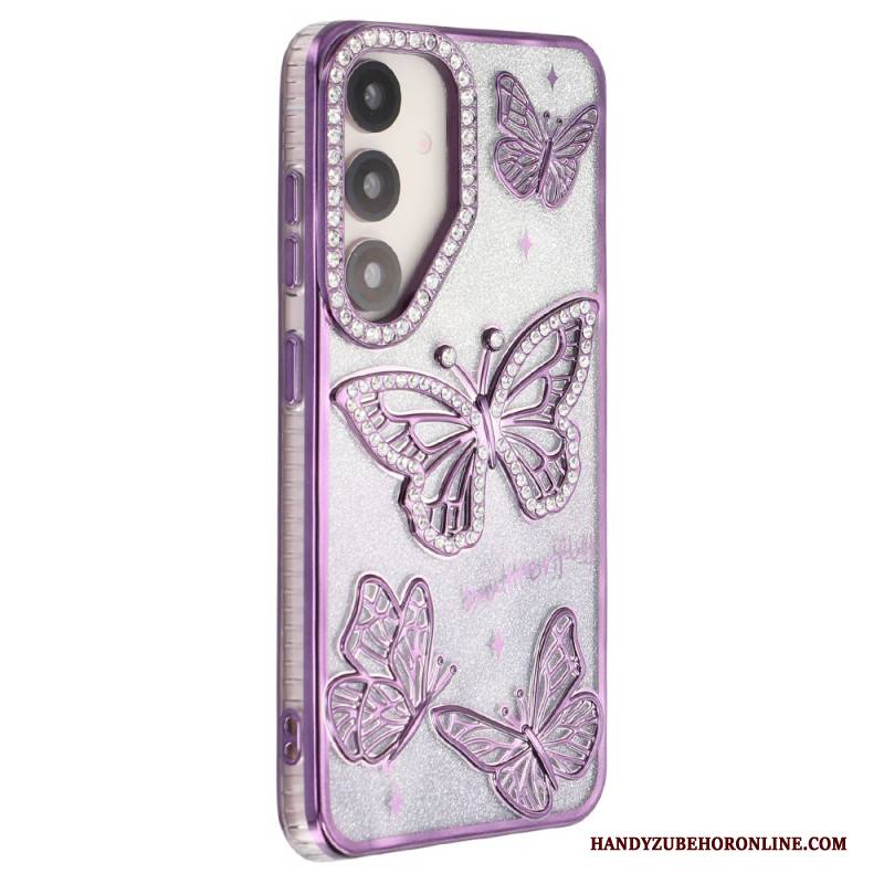 Hülle Samsung Galaxy S26 Handyhülle 3d-schmetterlinge Und Strasssteine