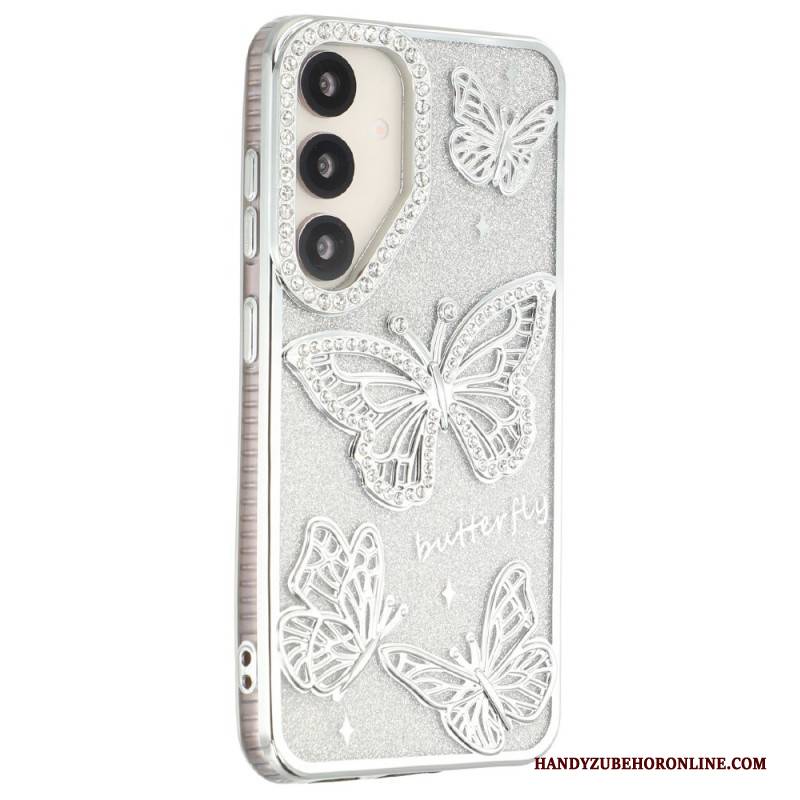 Hülle Samsung Galaxy S26 Handyhülle 3d-schmetterlinge Und Strasssteine