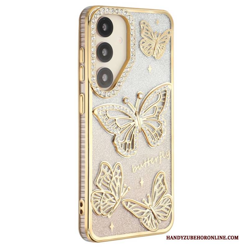Hülle Samsung Galaxy S26 Handyhülle 3d-schmetterlinge Und Strasssteine