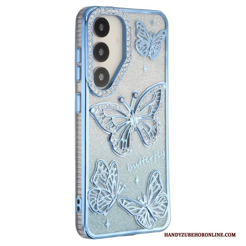 Hülle Samsung Galaxy S26 Handyhülle 3d-schmetterlinge Und Strasssteine