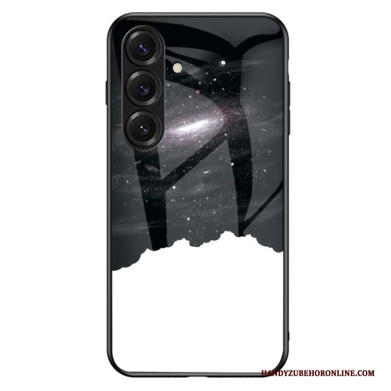 Hülle Samsung Galaxy S26 Handyhülle Sternenmuster Aus Himmelblauem Gehärtetem Glas