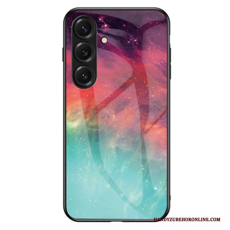 Hülle Samsung Galaxy S26 Handyhülle Sternenmuster Aus Himmelblauem Gehärtetem Glas