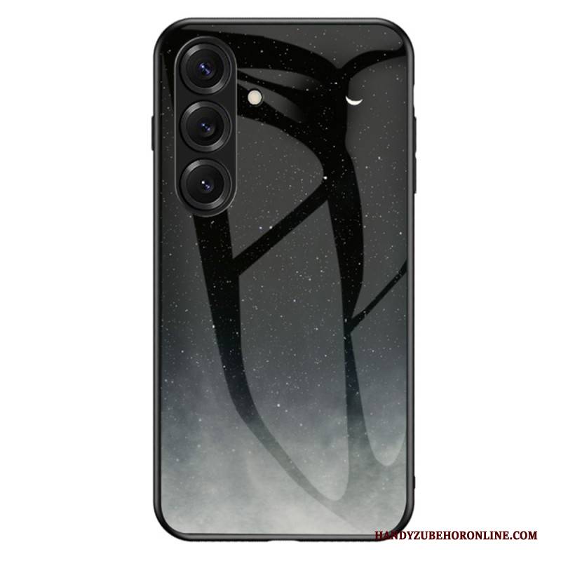 Hülle Samsung Galaxy S26 Handyhülle Sternenmuster Aus Himmelblauem Gehärtetem Glas