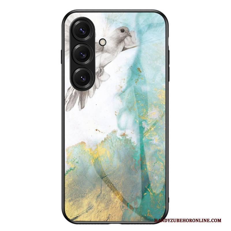 Hülle Samsung Galaxy S26 Plus Handyhülle Gehärtetes Glas In Marmoroptik