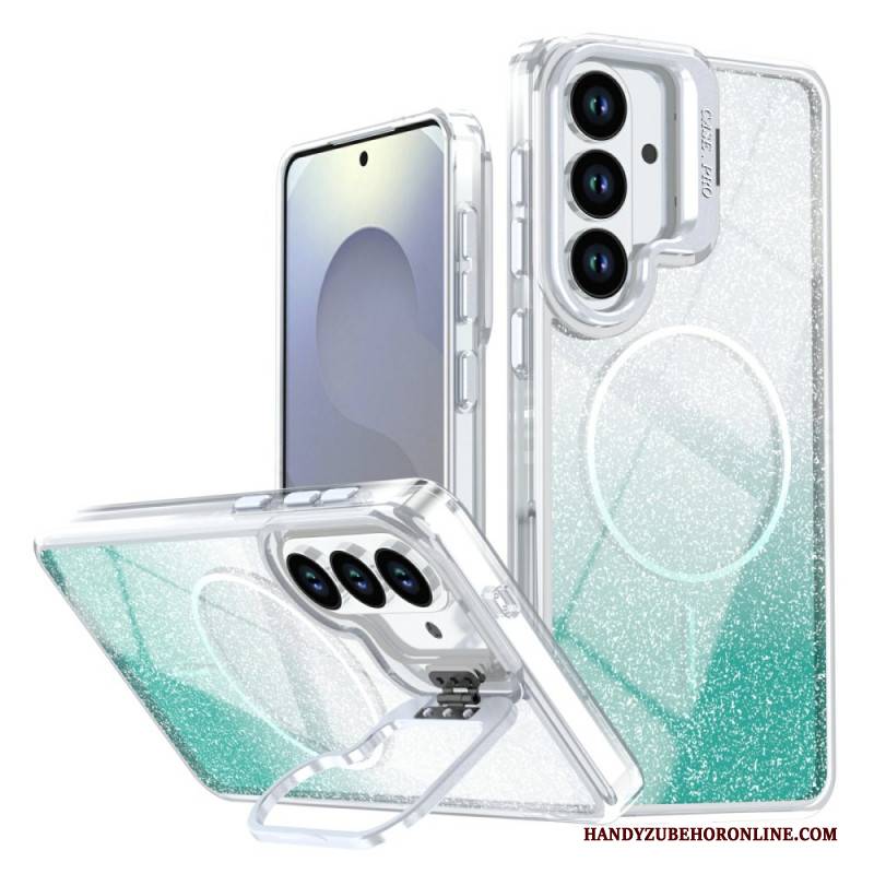 Hülle Samsung Galaxy S26 Plus Handyhülle Magnetischer Farbverlauf-glitzer Und Rückseite