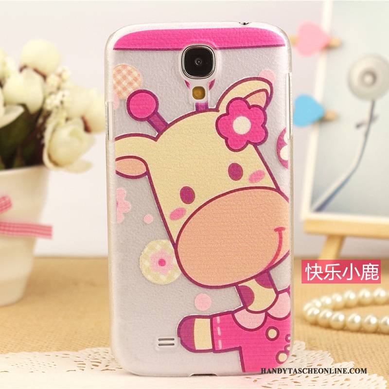 Hülle Samsung Galaxy S4 Leder Muster Handyhüllen, Case Samsung Galaxy S4 Schutz Rosa Neu