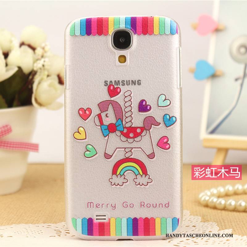 Hülle Samsung Galaxy S4 Leder Muster Handyhüllen, Case Samsung Galaxy S4 Schutz Rosa Neu