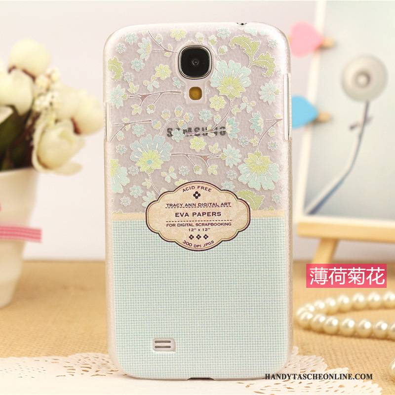 Hülle Samsung Galaxy S4 Leder Muster Handyhüllen, Case Samsung Galaxy S4 Schutz Rosa Neu