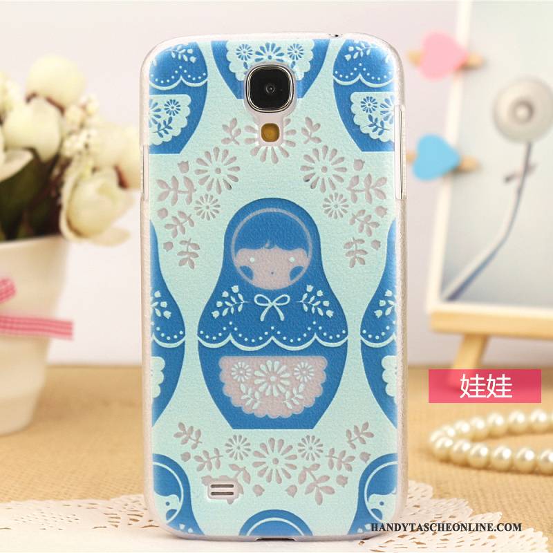 Hülle Samsung Galaxy S4 Leder Muster Handyhüllen, Case Samsung Galaxy S4 Schutz Rosa Neu