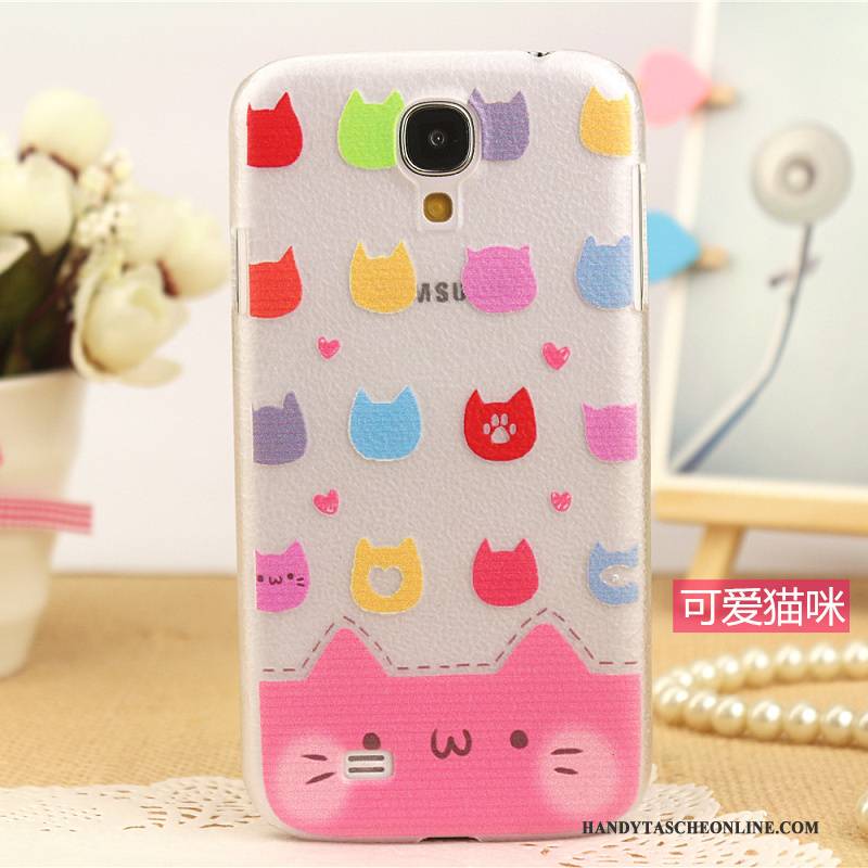 Hülle Samsung Galaxy S4 Leder Muster Handyhüllen, Case Samsung Galaxy S4 Schutz Rosa Neu