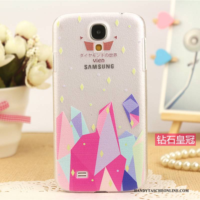 Hülle Samsung Galaxy S4 Leder Muster Handyhüllen, Case Samsung Galaxy S4 Schutz Rosa Neu