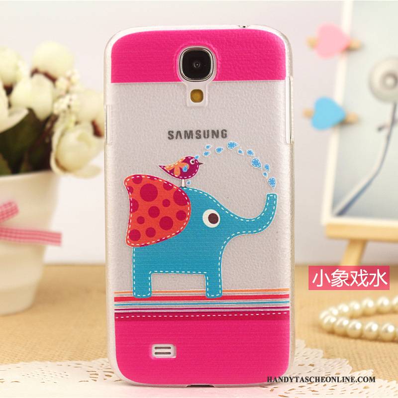 Hülle Samsung Galaxy S4 Leder Muster Handyhüllen, Case Samsung Galaxy S4 Schutz Rosa Neu