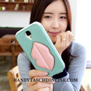 Hülle Samsung Galaxy S4 Lederhülle Nette Grün, Case Samsung Galaxy S4 Schutz Handyhüllen
