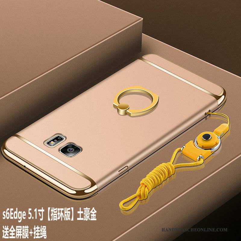 Hülle Samsung Galaxy S6 Edge Schutz Schwer Anti-sturz, Case Samsung Galaxy S6 Edge Handyhüllen Nubuck