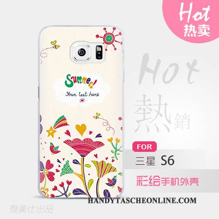 Hülle Samsung Galaxy S6 Schutz Grün Handyhüllen, Case Samsung Galaxy S6