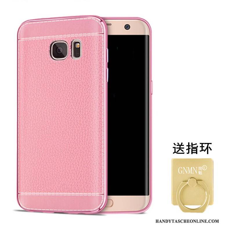 Hülle Samsung Galaxy S6 Schutz Muster Schwarz, Case Samsung Galaxy S6 Weiche