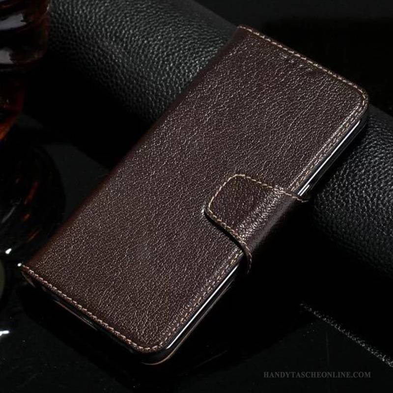 Hülle Samsung Galaxy S7 Edge Folio Handyhüllen Schwarz, Case Samsung Galaxy S7 Edge Lederhülle