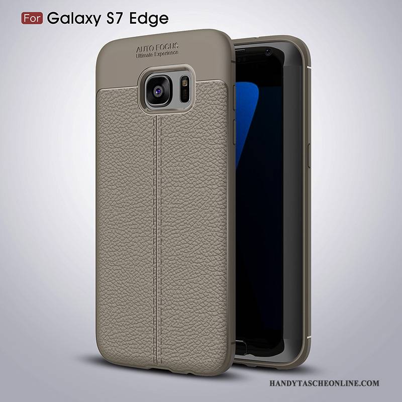 Hülle Samsung Galaxy S7 Edge Kreativ Anti-sturz Schwarz, Case Samsung Galaxy S7 Edge Taschen Persönlichkeit Handyhüllen