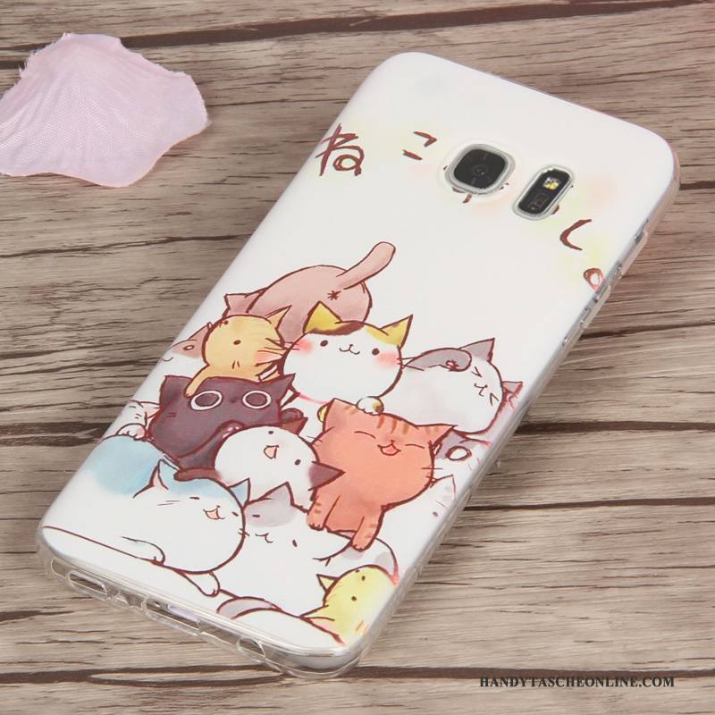 Hülle Samsung Galaxy S7 Edge Schutz Gelb Transparent, Case Samsung Galaxy S7 Edge Silikon Anti-sturz Handyhüllen